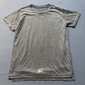 Men Gray Short Sleeve Tee Sz L Pre owned Excellent